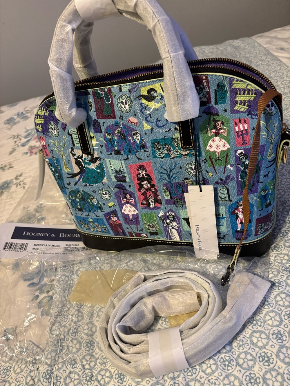 NWT Disney Dooney & Bourke 2020 Haunted Mansion Zip Satchel Style B20SY19 - Picture 6 of 7